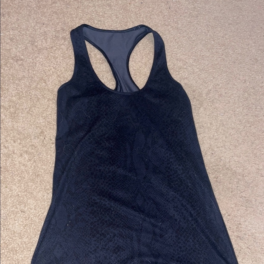 Lululemon Athletica Blue Sleeveless Tank Top